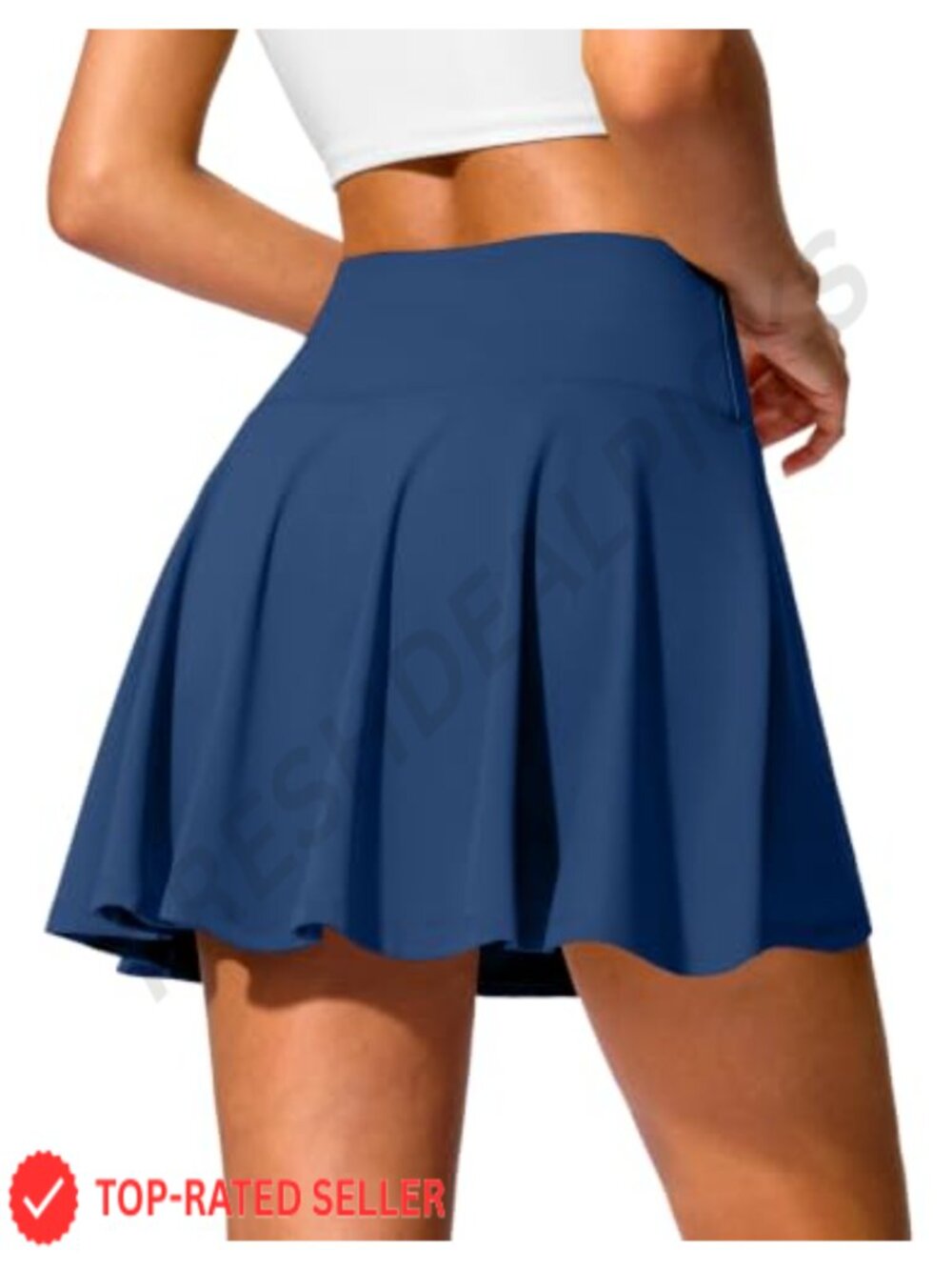 14" Tennis Skirt Golf Skorts with Pockets Tummy Control Pleated Athletic